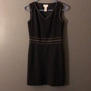 Little black dress with embroidery